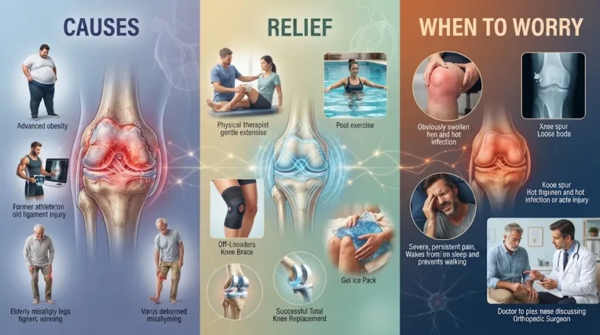 Bone on Bone Knee Pain Causes, Relief & When to Worry