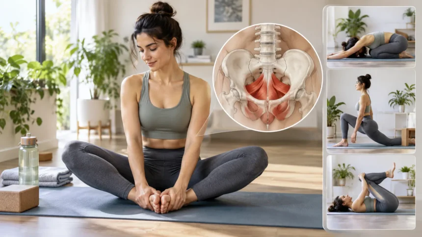 Pelvic Floor Stretches Form, Benefits & Tips